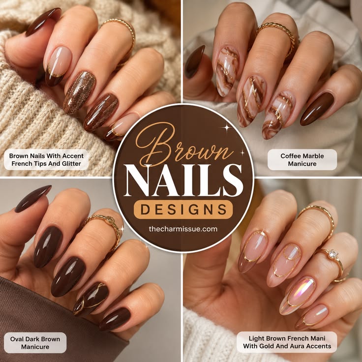 Brown nails