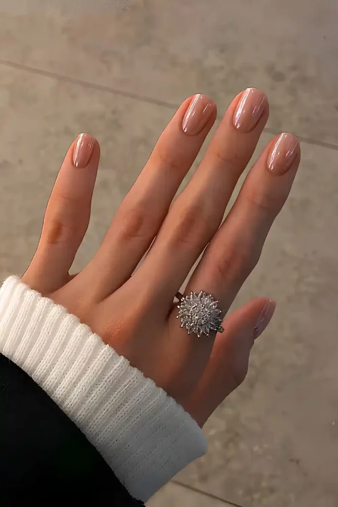 Glazed Neutral Manicure