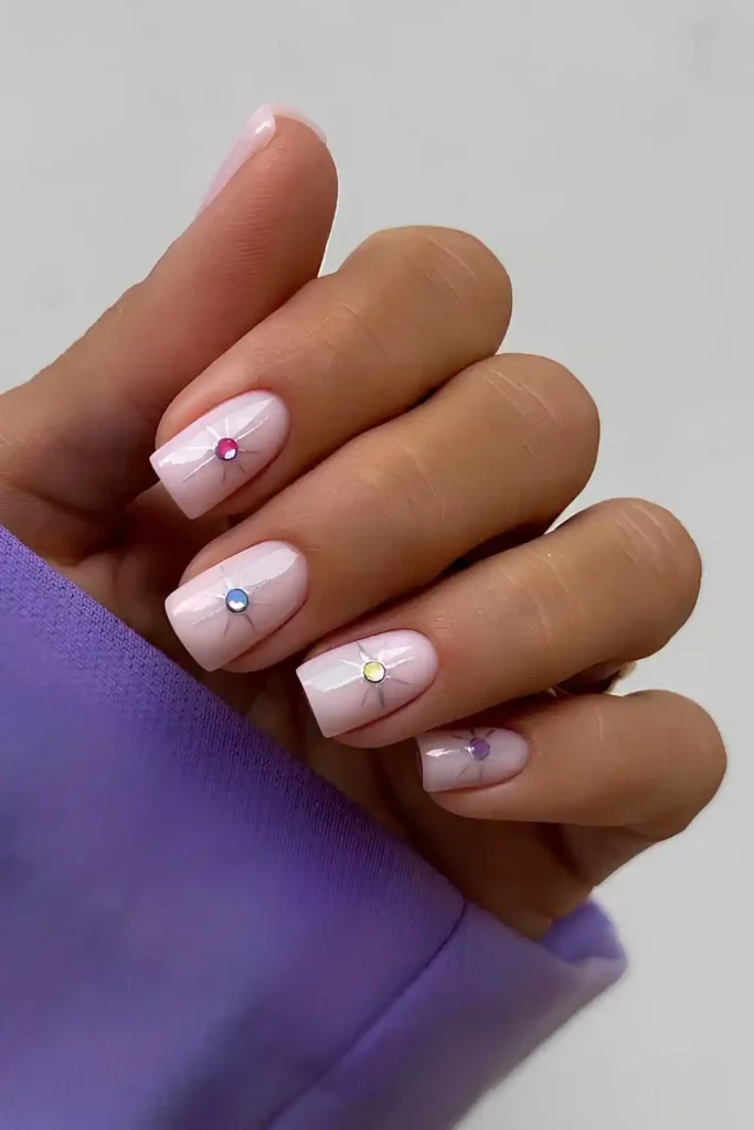 Light Pink Celestial Manicure