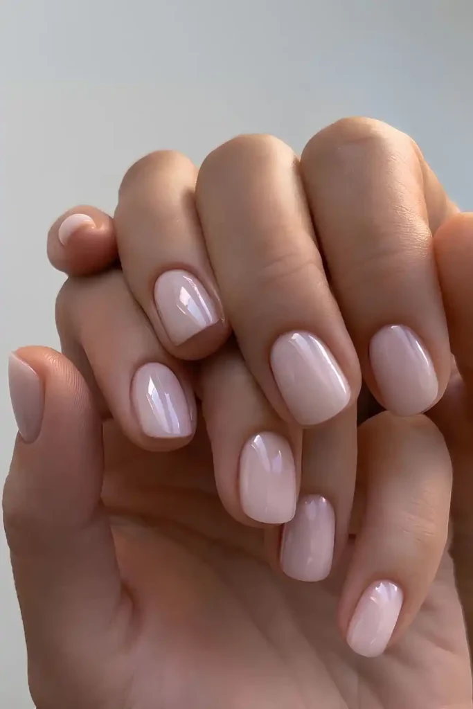 Milky White Soap Manicure