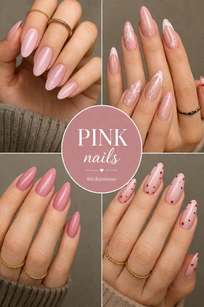 Pink Winter Nail Ideas
