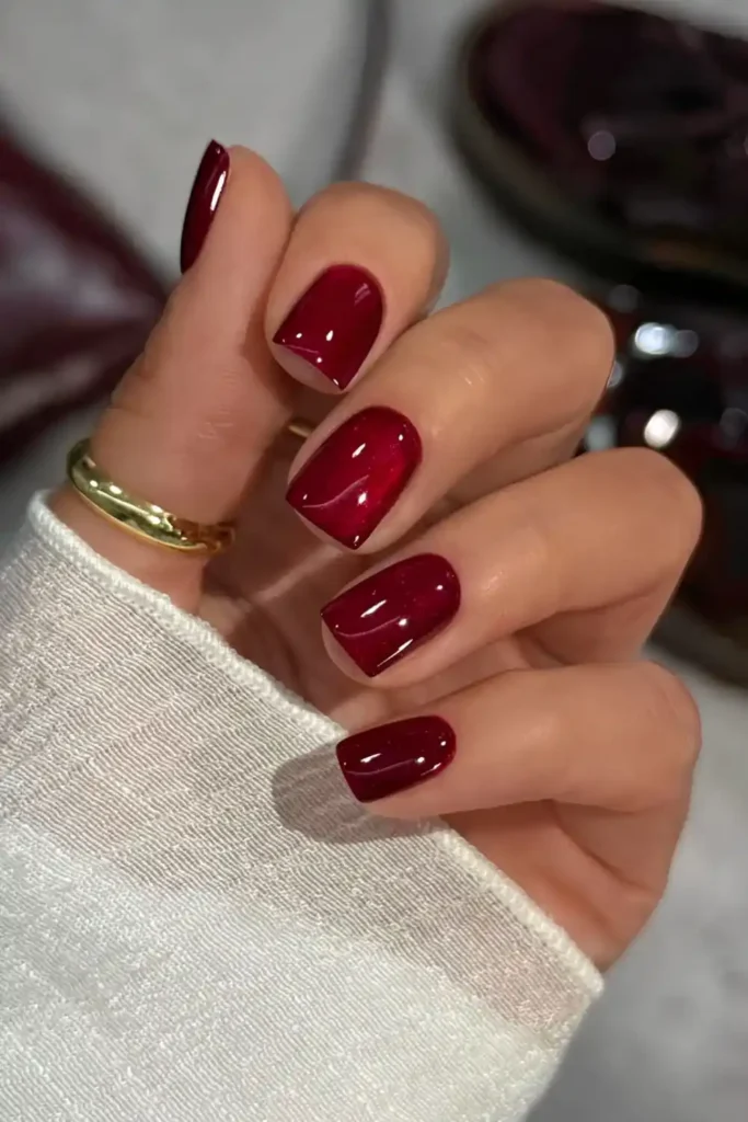 Red Cat Eye Nails That Instantly Turn Heads