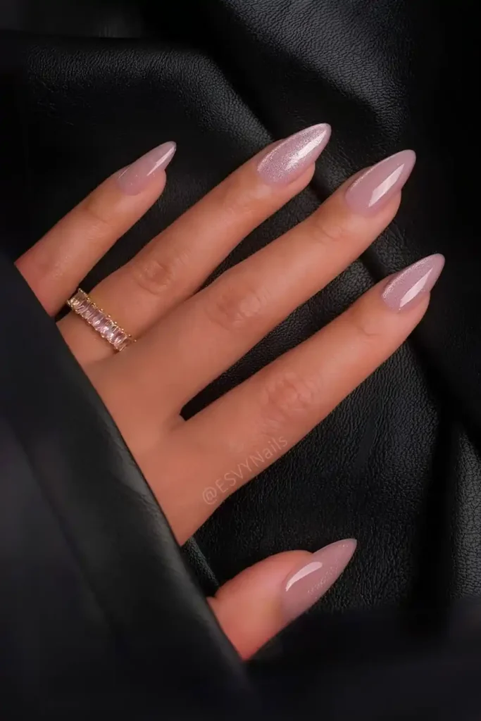 Soft Pink Cat Eye Nails for an Elegant Everyday Manicure