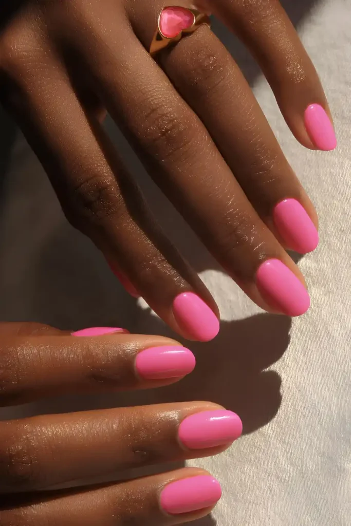Solid Bubblegum Pink Manicure You'll Want to Wear Everywhere