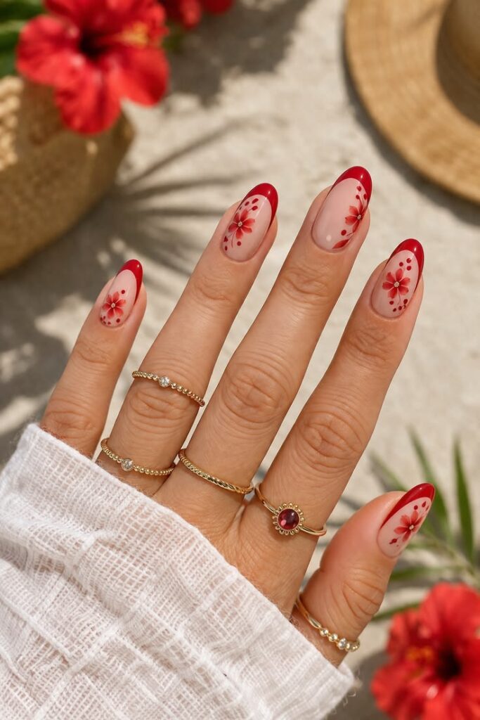Summer French Tip Nail Ideas