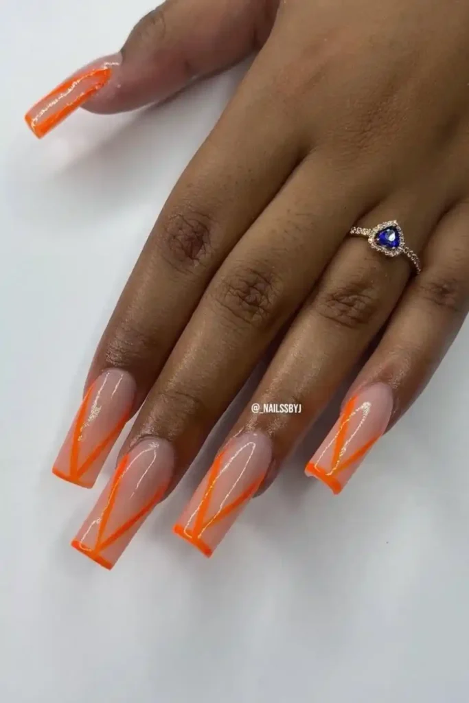 V Cut French Nail Ideas for a Modern Twist