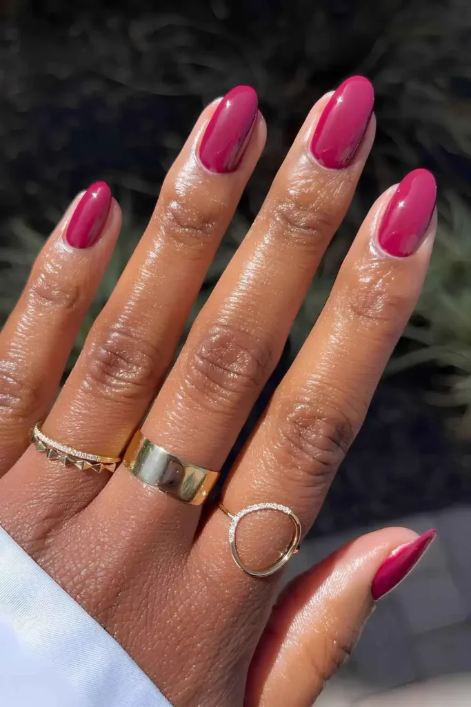Berry Pink Fall Nails You'll Want to Try