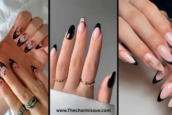 Black French Tip Nails