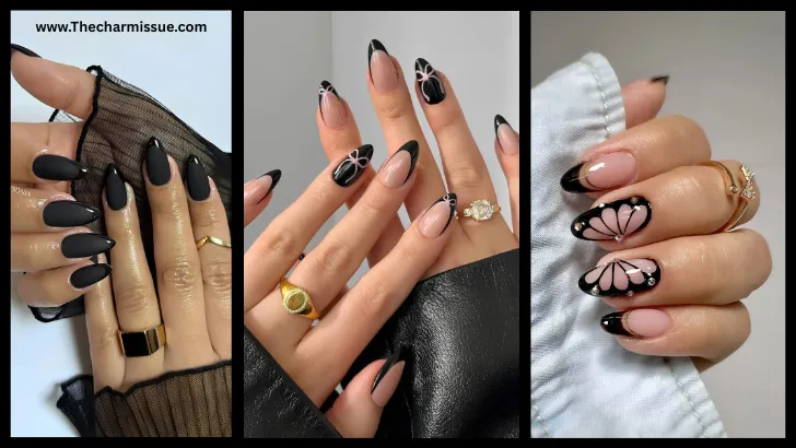 Black Nails Designs