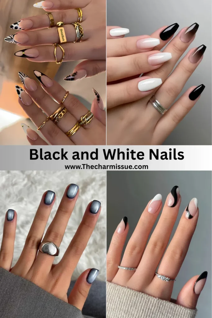 Black and White Nail Ideas