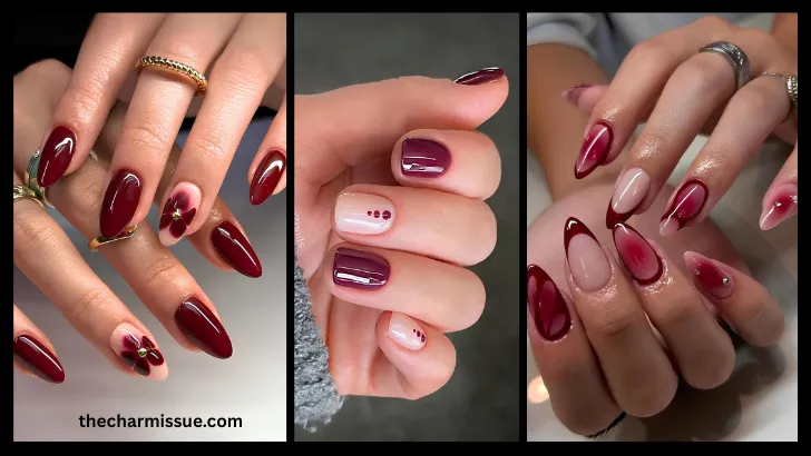 Burgundy Nail Designs