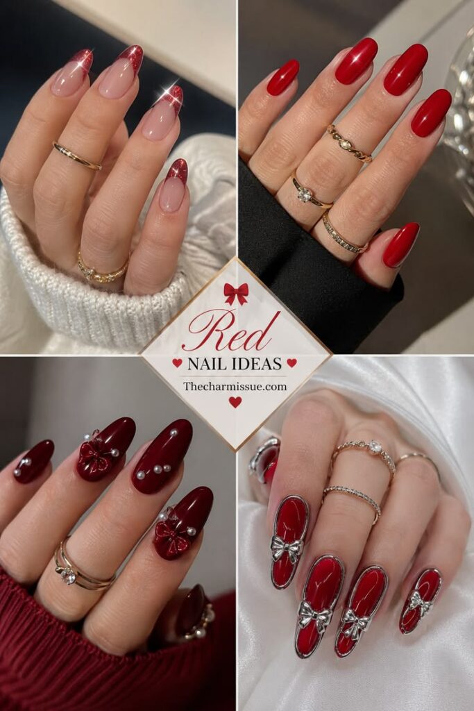 Cherry Red Nails
