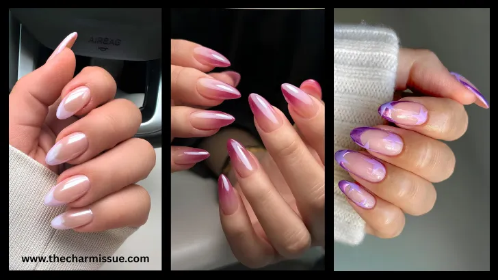 Chrome French Tip Nails