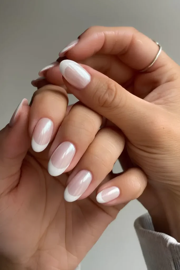 Frosted White French Mani You'll Want to Try