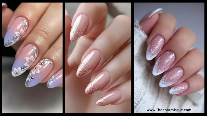 Glitter French Tip Nail