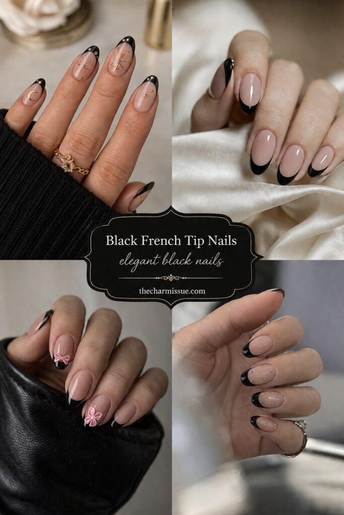 Gorgeous Black Fall Nail Designs