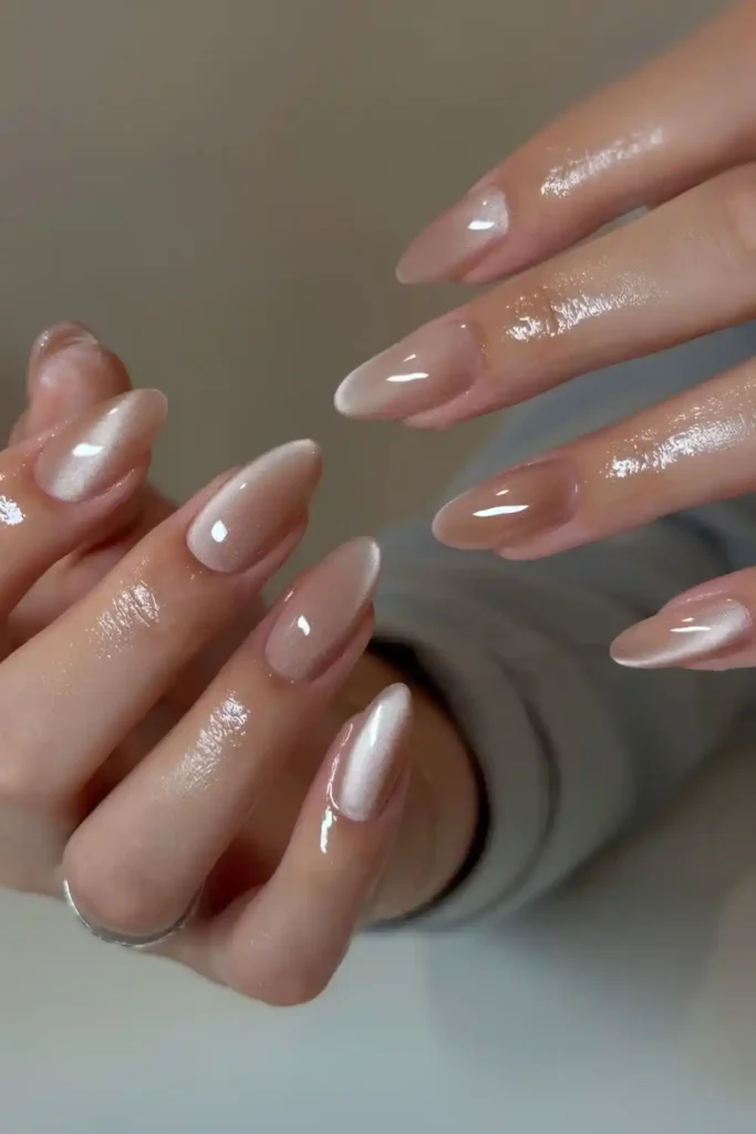 Mocha Mousse Cat Eye Nails for a Rich Sophisticated Look