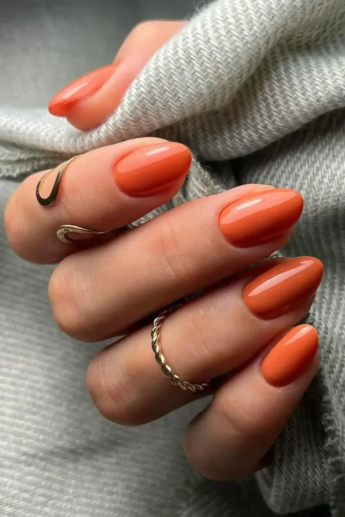 Orange Nails for a Bright Bold Manicure