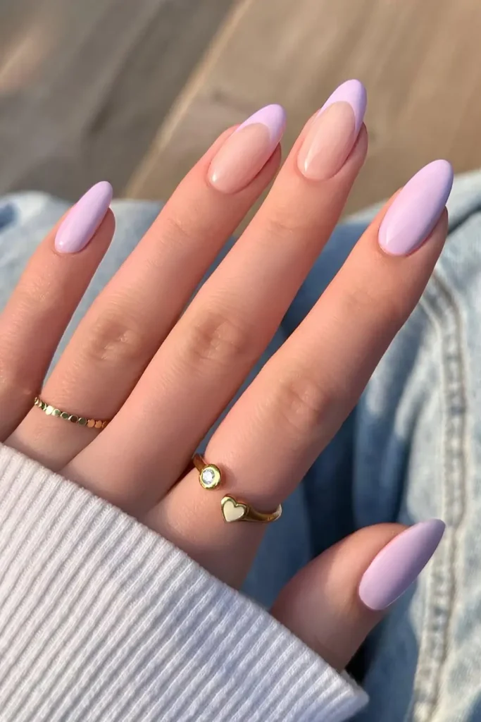 Pastel Lavender Manicure for a Soft Chic Style