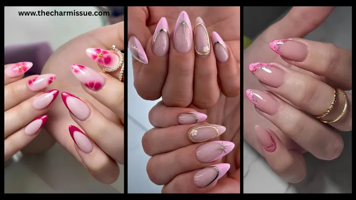 Pink French Tip Nail Ideas