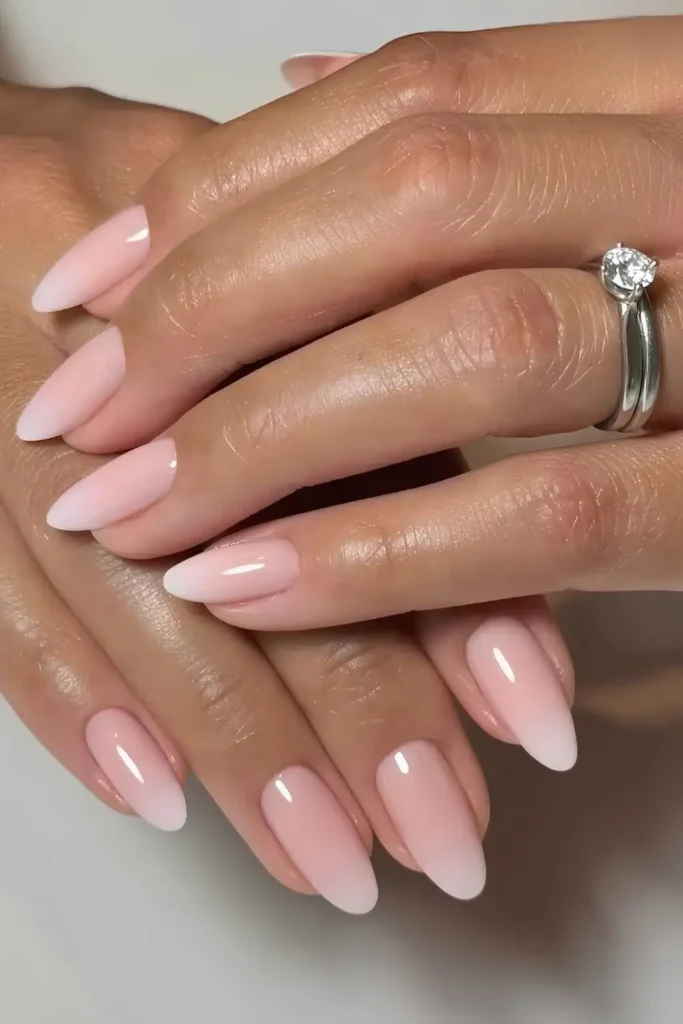 Pink and White Ombre French Mani That Never Goes Out of Style
