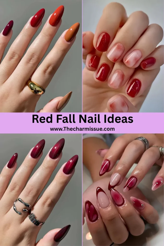 Red Fall Nail Ideas