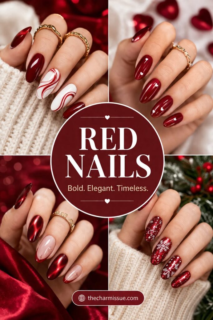 Red Winter Nail Ideas