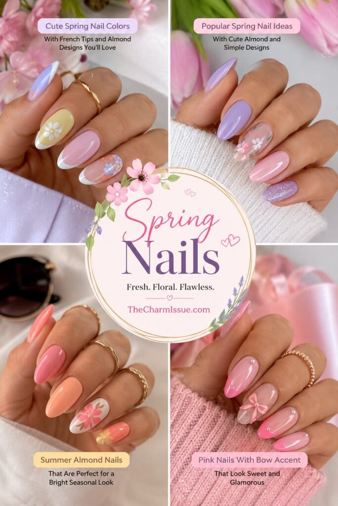 Spring Almond Nail