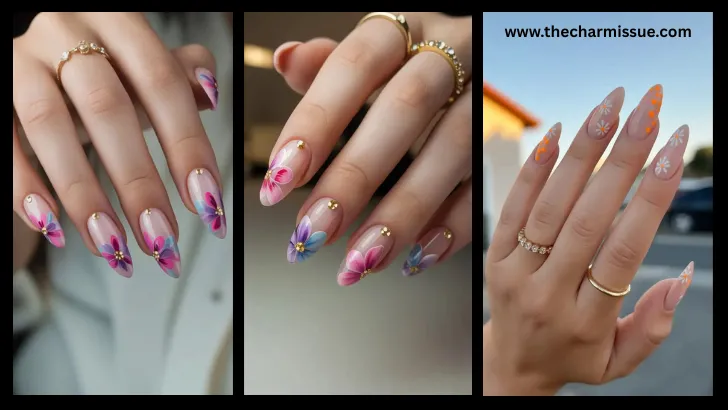 Spring Almond Nail Ideas