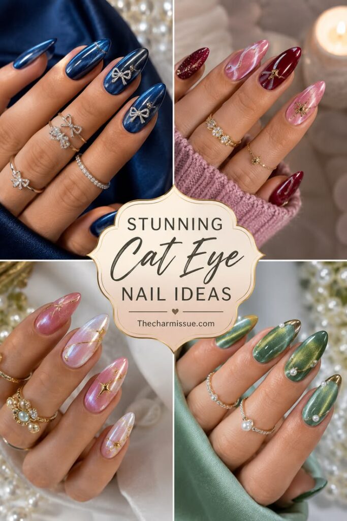 Spring Cat Eye Nail Ideas