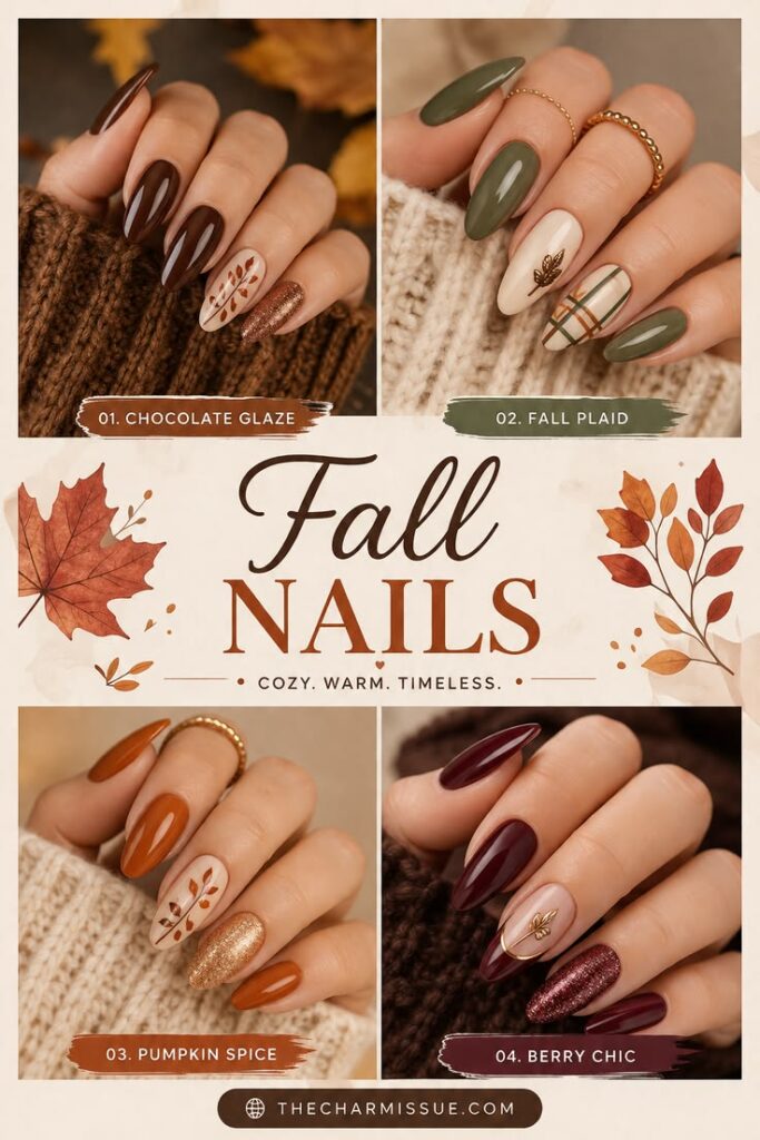 Stunning Fall Almond Nail Ideas