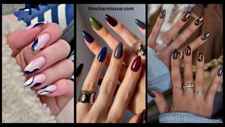 Stunning Fall Almond Nails