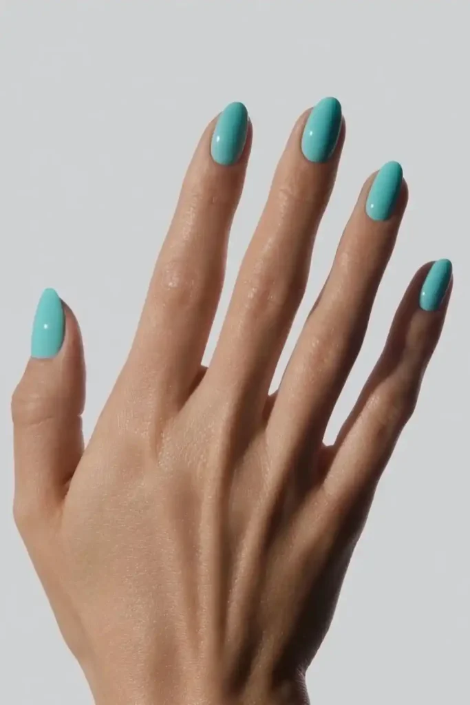 Turquoise Nails for a Fresh Tropical Vibe