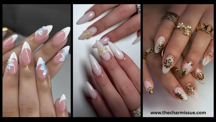 White Floral Nail Designs