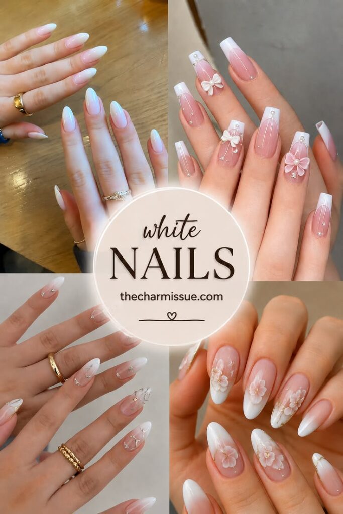 White Ombre Nail Ideas