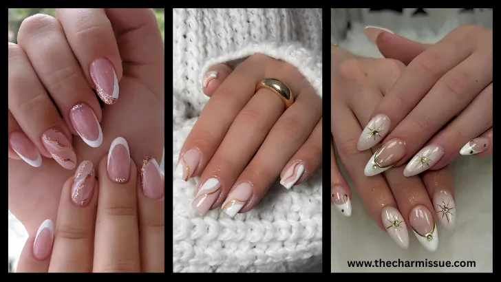 White and Gold Nail Ideas