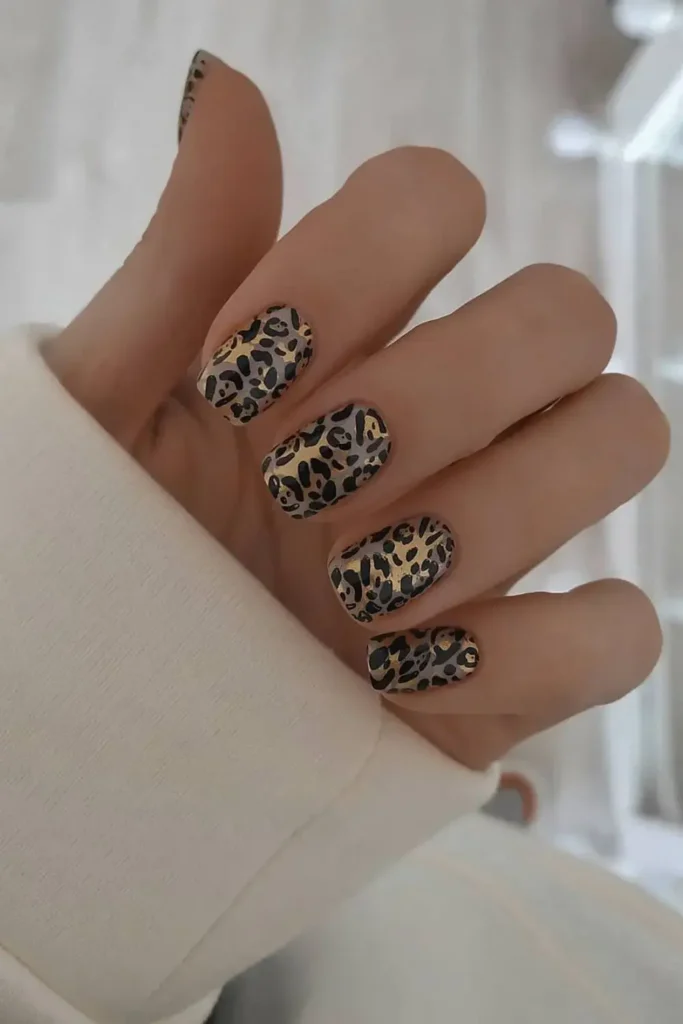 Leopard Print Nails That Make a Bold Fashion Statement