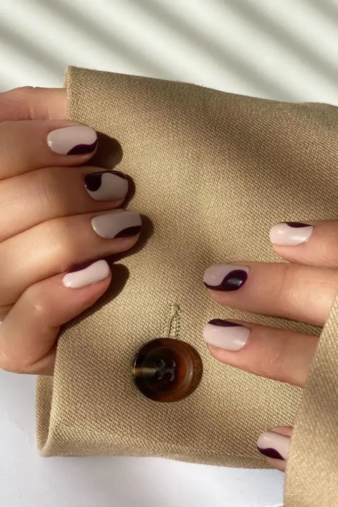 Short Nails With Negative Space for a Chic Minimal Look
